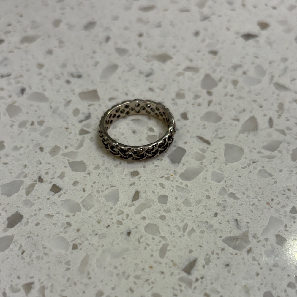 Elegant Silver Braided Ring